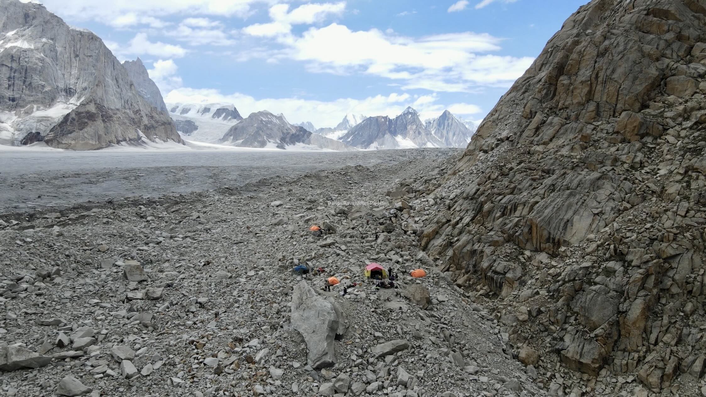 Karfogoro camp during the snow lake and the hispar la trek