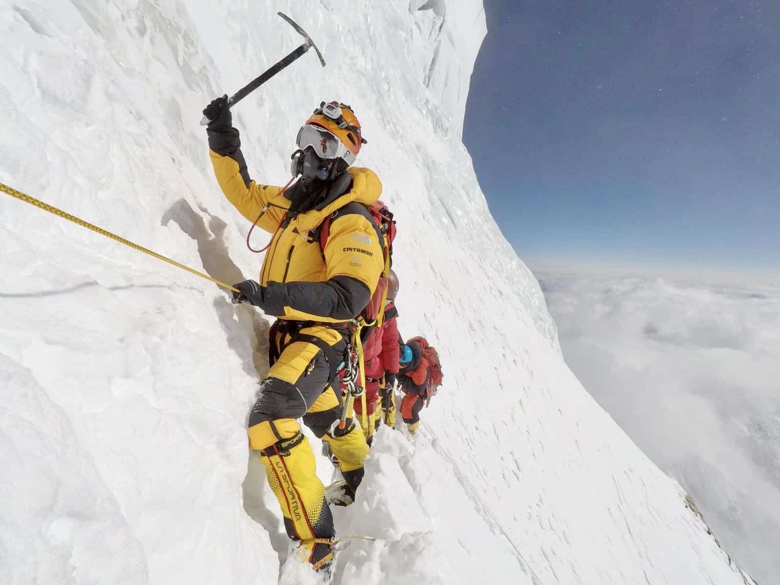 K2’s climbing route, the Abruzzi Spur